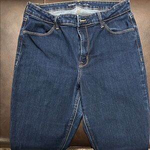 Old Navy Women's Dark Blue Straight Leg Jeans